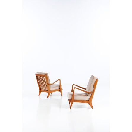 Gio Ponti, ‘Model 516; Pair Of Chairs’, 1950