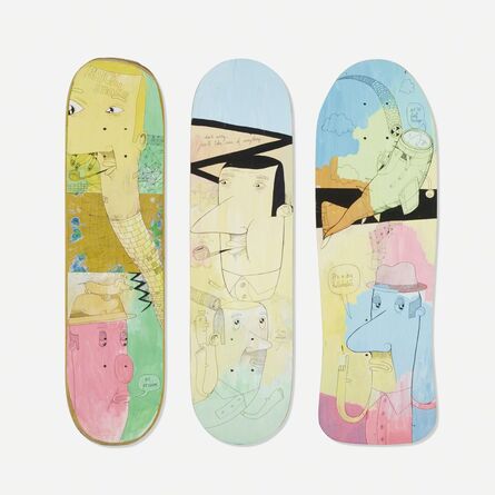 James Kirkpatrick, ‘skateboard decks, set of three’, ca. 2005