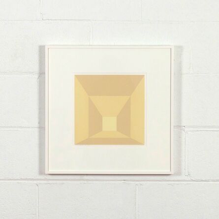 Josef Albers, ‘Mitered Squares - Butter’, 1976