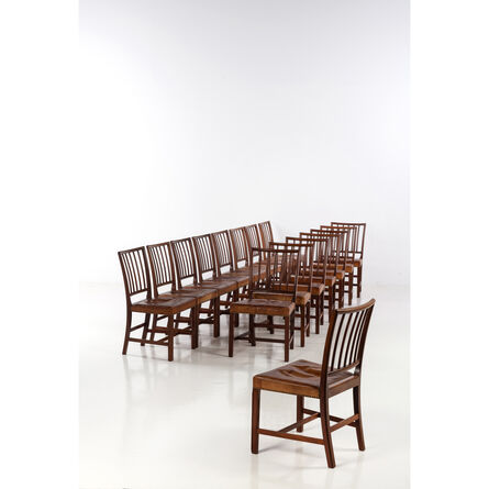 Jacob Kjær, ‘Set of sixteen chairs’, near 1940