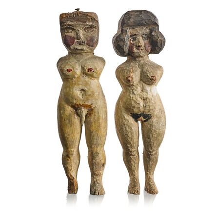 ‘A Pair of Woodbridge Pit Figures’, Early/Mid 20th c.