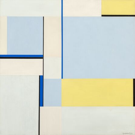Ilya Bolotowsky, ‘Square in Three Blues (79-109)’, 1979