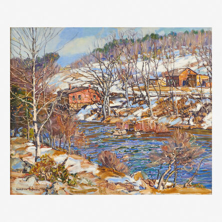 George Gardner Symons, ‘Snowscape in Shelburne Falls’