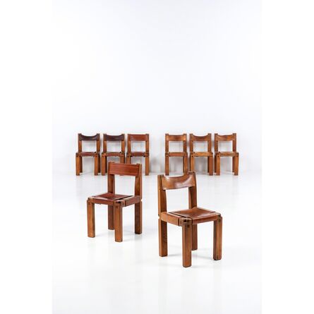 Pierre Chapo, ‘8 Chairs Set, S11 Model’, Around 1966