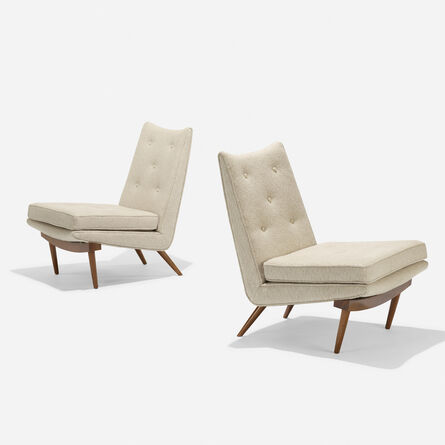 George Nakashima, ‘Origins lounge chairs, pair’, 1957