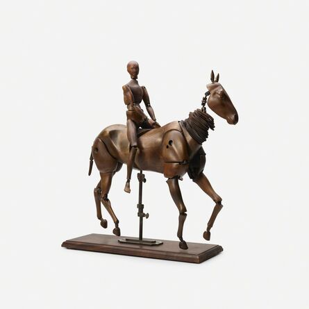 ‘rare articulated horse and rider artist's models’, c. 1880