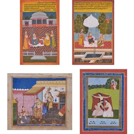 Indian School, ‘Four: Figural scenes’, 19th Century