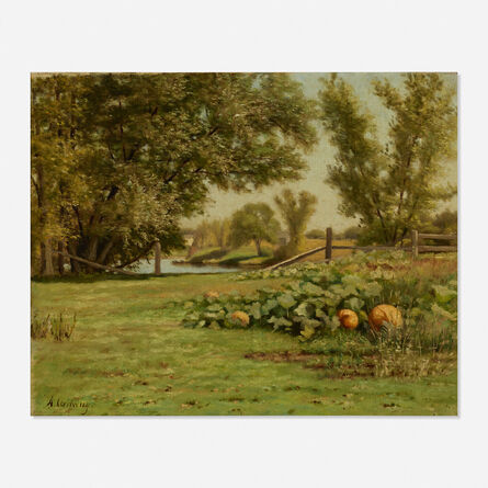 Alfred Ordway, ‘Summer Fields with Pumpkins’