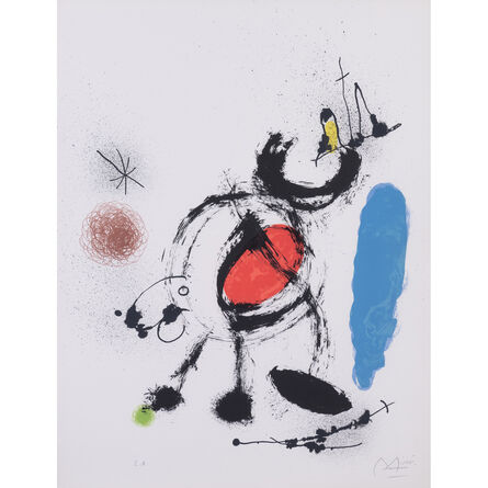 Joan Miró, ‘Oiseau Migrateur, Plate VI’, 1970