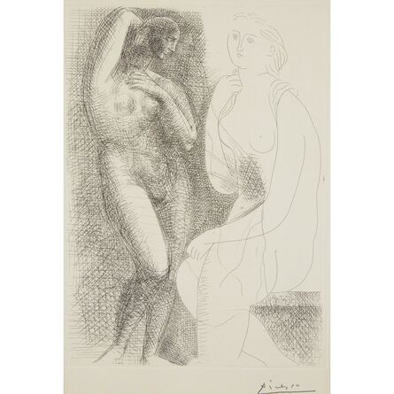 Pablo Picasso, ‘Femme Nue Devant Une Statue From "La Suite Vollard"’, 1931 (printed in 1939)