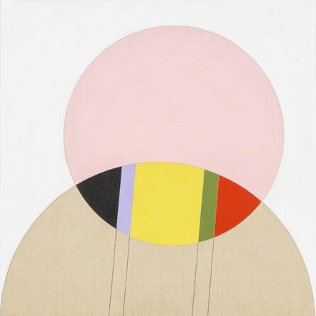 Eugenio Carmi, ‘Studio su un cerchio rosa’, 1991