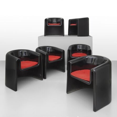Rodolfo Bonetto, ‘A set of six armchairs’, 1969