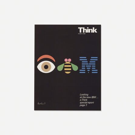 Paul Rand, ‘IBM Think Magazine, Eye, Bee, M Rebus cover’, 1991