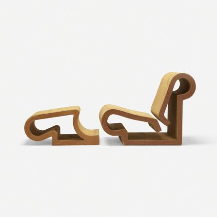 Frank Gehry, ‘Easy Edges chair and ottoman’, 1972