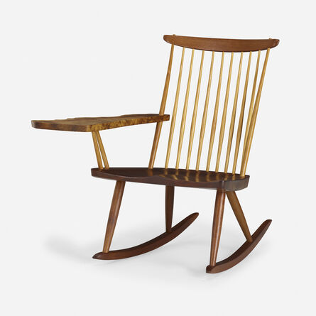 George Nakashima, ‘Lounge Chair Rocker with Right Arm’, 1989
