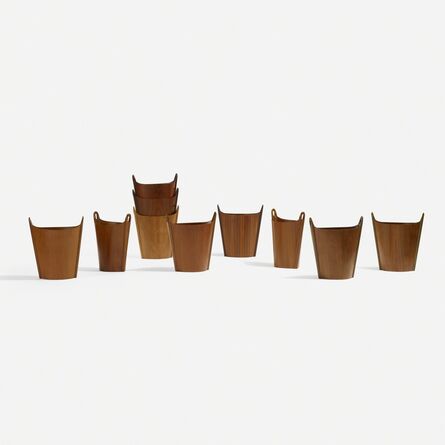 P.S. Heggen, ‘Wastepaper Baskets, Set of Ten’, c. 1965