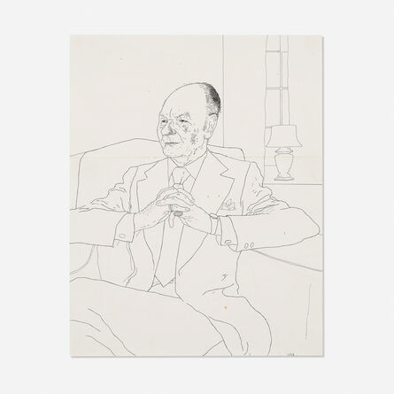 David Hockney, ‘Sir John Gielgud’, 1974