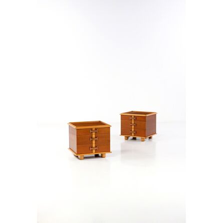 Paul Frankl, ‘Collection "Station Wagon" - Pair of Nightstands’, end of circa 1940