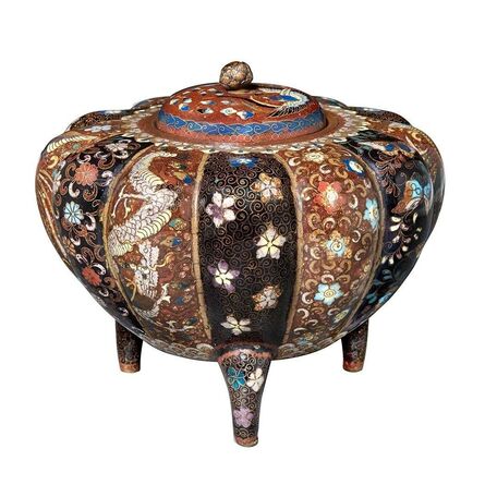 ‘Japanese Cloisonné Enamel Covered Vase’, 19th Century