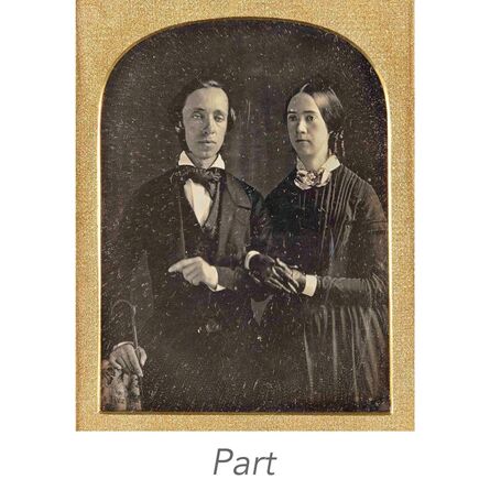 ‘Two half-plate portrait daguerreotypes.’, 1845-1850