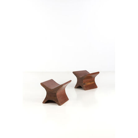 José Zanine Caldas, ‘Pair of stools’, 1970s