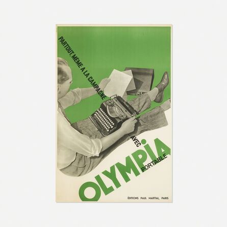 Francis Bernard, ‘Olympia Portable Typewriter poster’, 1936