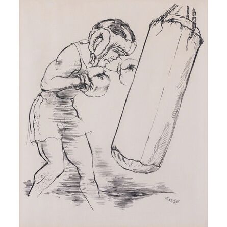 George Grosz, ‘The boxer’