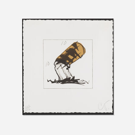 Claes Oldenburg, ‘Butt for Gantt from the Harvey Gantt portfolio’, 1991