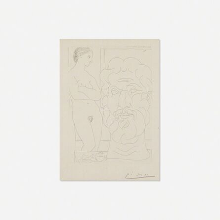Pablo Picasso, ‘Modele et Grande Tete sculptee from La Suite Vollard’, 1933