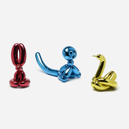 Jeff Koons, ‘Balloon Swan (Yellow), Balloon Rabbit (Red) and Balloon Monkey (Blue) (three works)’, 2017