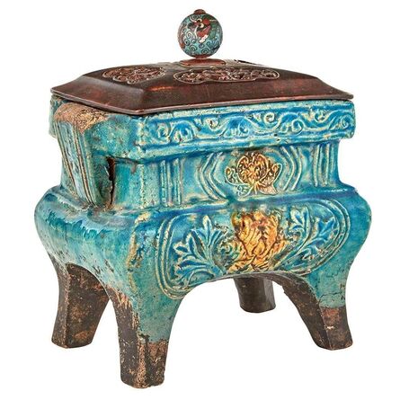 ‘Chinese Fahua Glazed Pottery Censer’, Ming Dynasty