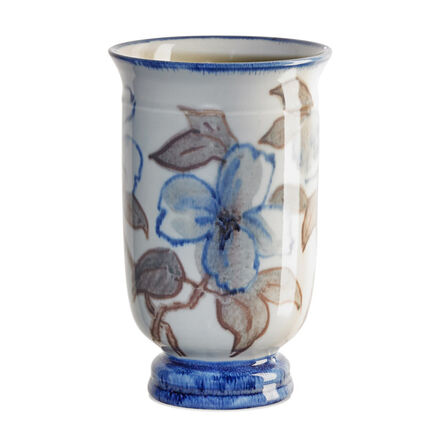 Jens Jensen, ‘Urn-shaped Jewel Porcelain vase with stylized dogwood blossoms (uncrazed), Cincinnati, OH’, 1944
