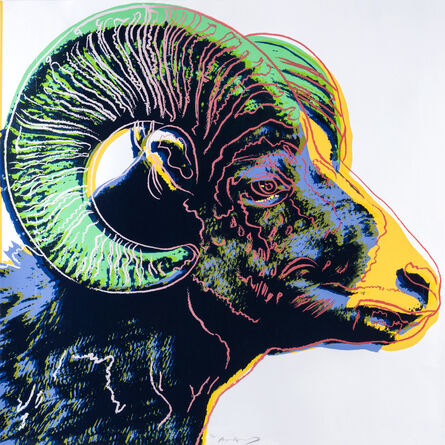 Andy Warhol, ‘Bighorn Ram from Endangered Species’, 1983