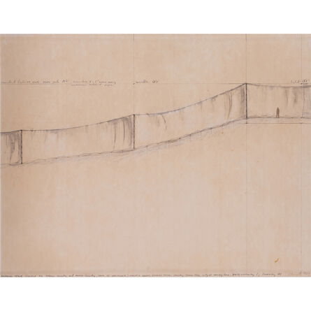 Christo and Jeanne-Claude, ‘Running Fence (project for Sonoma Country, and Marin Country, State of California)’, 1973