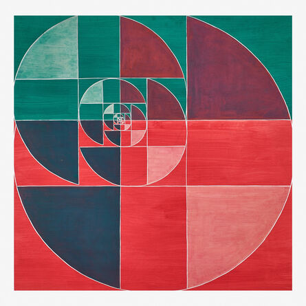 Benny Collin, ‘Untitled (Abstraction in Red and Green)’
