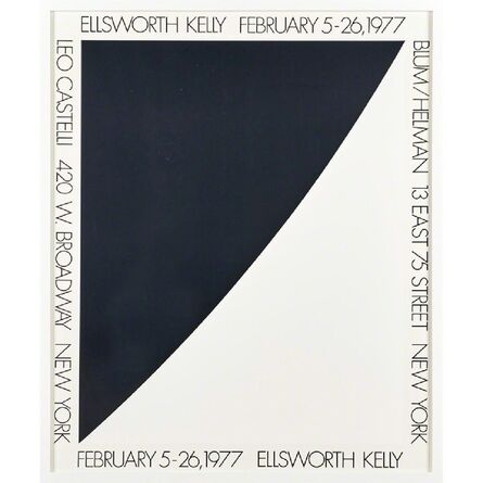 Ellsworth Kelly, ‘Vintage Leo Castelli Blum/Helman Gallery Poster’, 1977