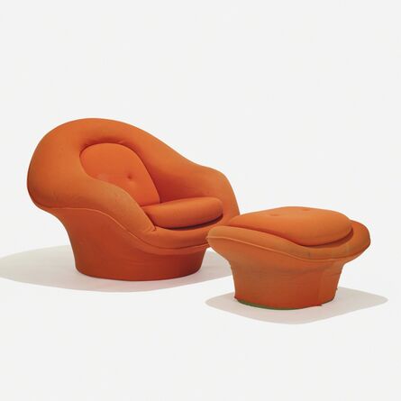 Charles Pollock (1930-2013), ‘prototype lounge chair and ottoman’, 1960
