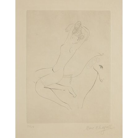 Marc Chagall, ‘L'Écuyère (Die Reiterin)’, Circa 1926-27 (printed in 1963)