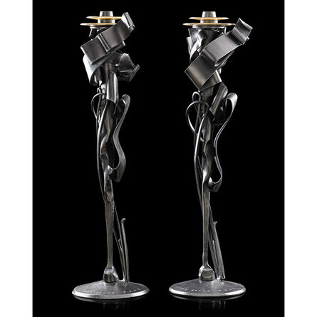 Albert Paley, ‘Pair of Calyx candleholders, Rochester, NY’, 2011