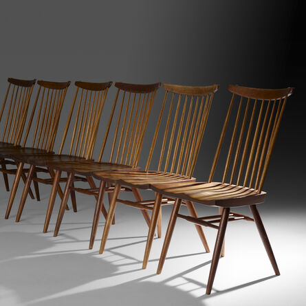 George Nakashima, ‘New chairs, set of six’, 1954-57