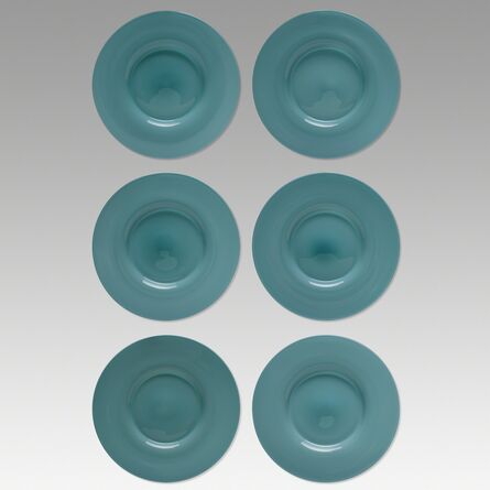 Paolo Venini, ‘Opalino plates, set of six’, c. 1950