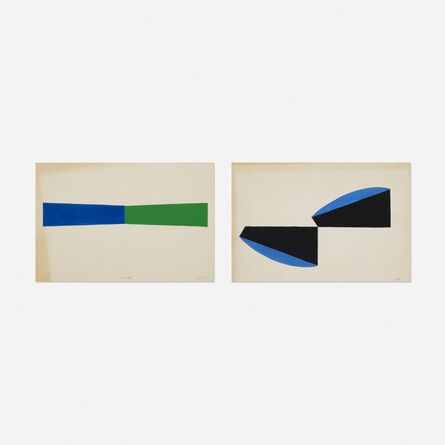 Leon Polk Smith, ‘Untitled (two works)’, 1978