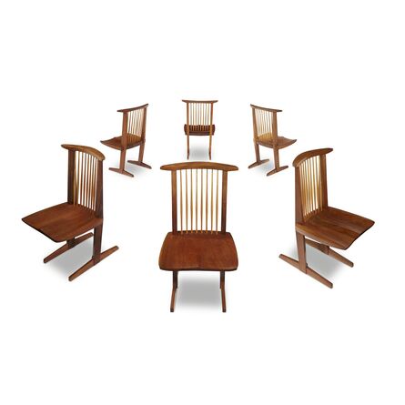 George Nakashima, ‘Set of Six Conoid Chairs, New Hope, Pennsylvania’, 1968-83