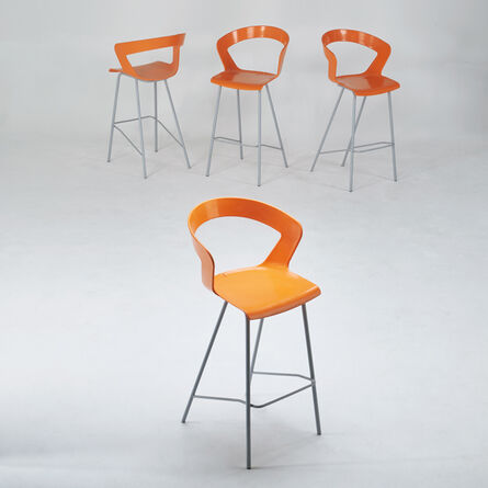 Metalmobil, ‘Set of four "Ibis 302" bar stools’, des.  2004