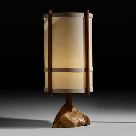 George Nakashima, ‘table lamp’, 1985