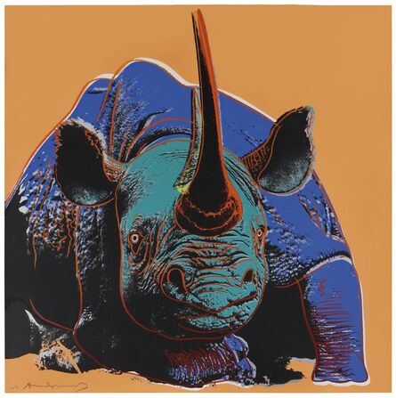 Andy Warhol, ‘Black Rhinoceros, from Endangered Species’, 1983