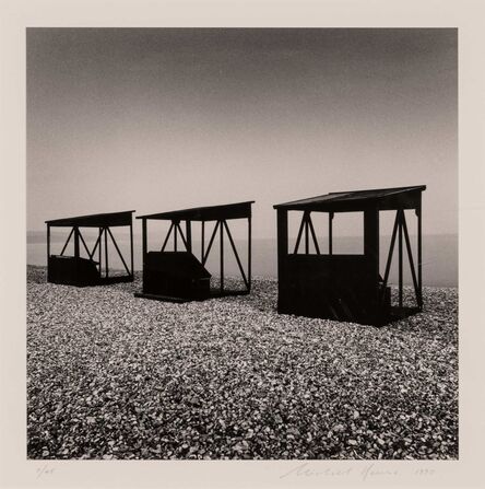 Michael Kenna, ‘Three Huts, Weymouth, Dorset’, 1990