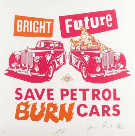 Shepard Fairey, ‘Bright Future (Pink & Orange)’, 2012