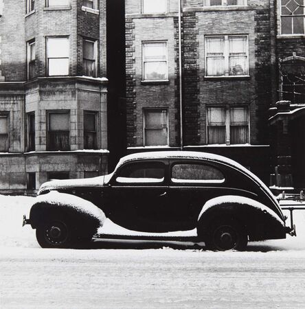 Yasuhiro Ishimoto, ‘Chicago [Ford in Snow, Winter]’, circa 1950