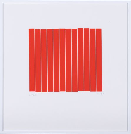 Vera Molnar, ‘Carré rouge en 12 morceaux’, 1988